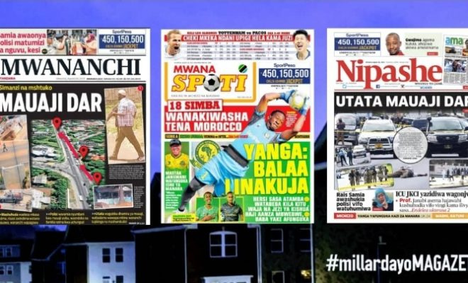 Habari Zote kubwa za Magazeti ya Tanzania leo August 26, 2021