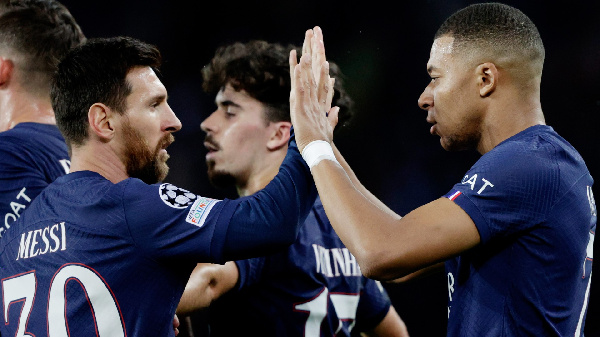 Lionel Messi na Kylian Mbappe