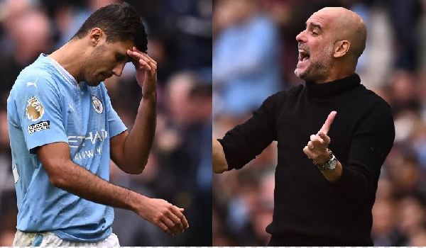 Rodri anavyompasua kichwa Pep Guardiola