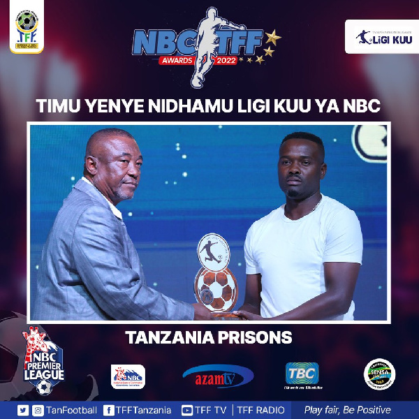 Timu ya Tanzania Prisons imenyakua tuzo ya Timu yenye nidhamu msimu wa 2021/2022