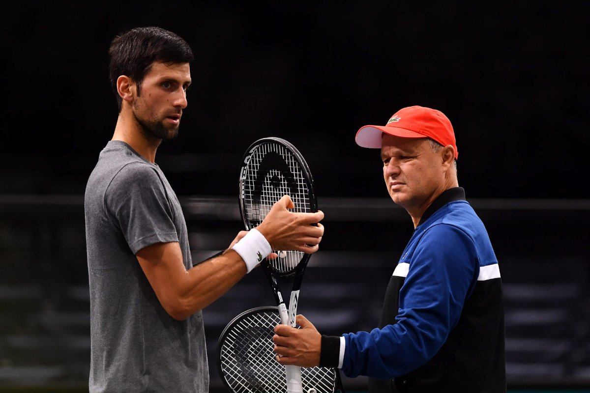 Nyota Novak Djokovic akiwa na kocha wake wa zamani Marian Vajda