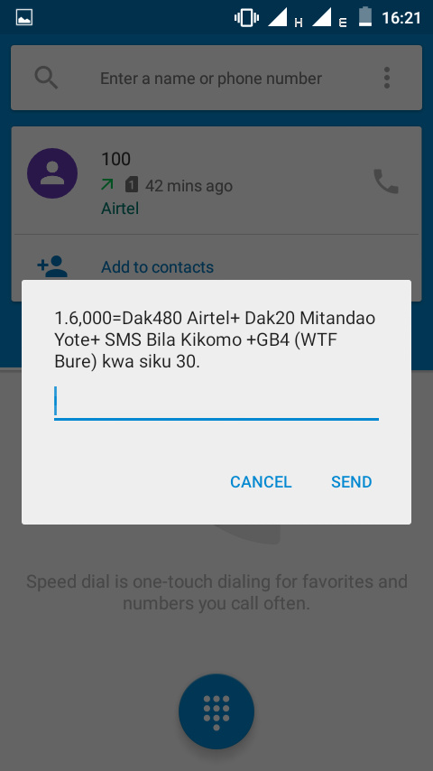 Airtel yaahidi kutekeleza kanuni za vifurushi