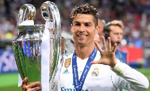 Ronaldo With Uefa Medal