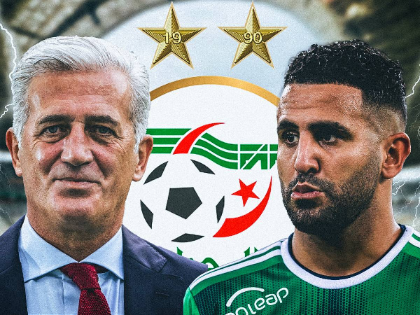 Mahrez azinguana na Kocha wa Timu ya Taifa Algeria