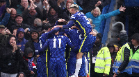 Wachezaji wa Chelsea wakishangilia goli dhidi ya Southampton