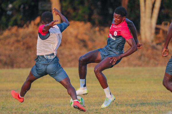 Sehemu ya wachezaji wa Simba wakiwa mazoezini Jjini Arusha