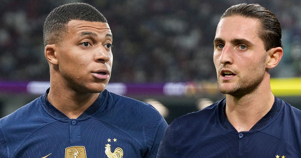 Adrien Rabiot na Kylian Mbappe