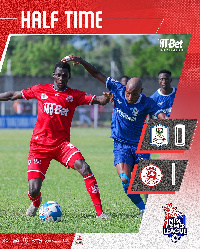 #NBCPLUPDATES: Half time; JKT Tanzania 0 - 1 Simba