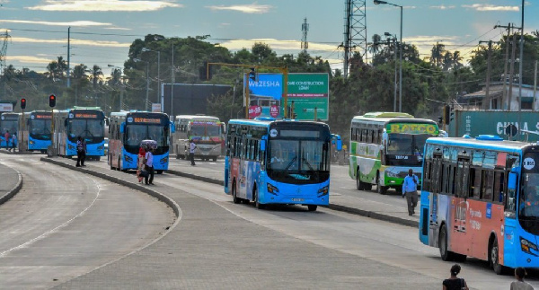 Picha 8:Muonekano wa Ujenzi wa barabara ya Mwendokasi Mbagala DSM