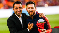 Xavi na Lionel Messi