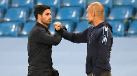 Mikel Arteta and Pep Guardiola