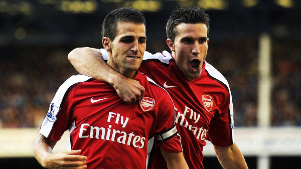 Fabregas na Robin Van Persie