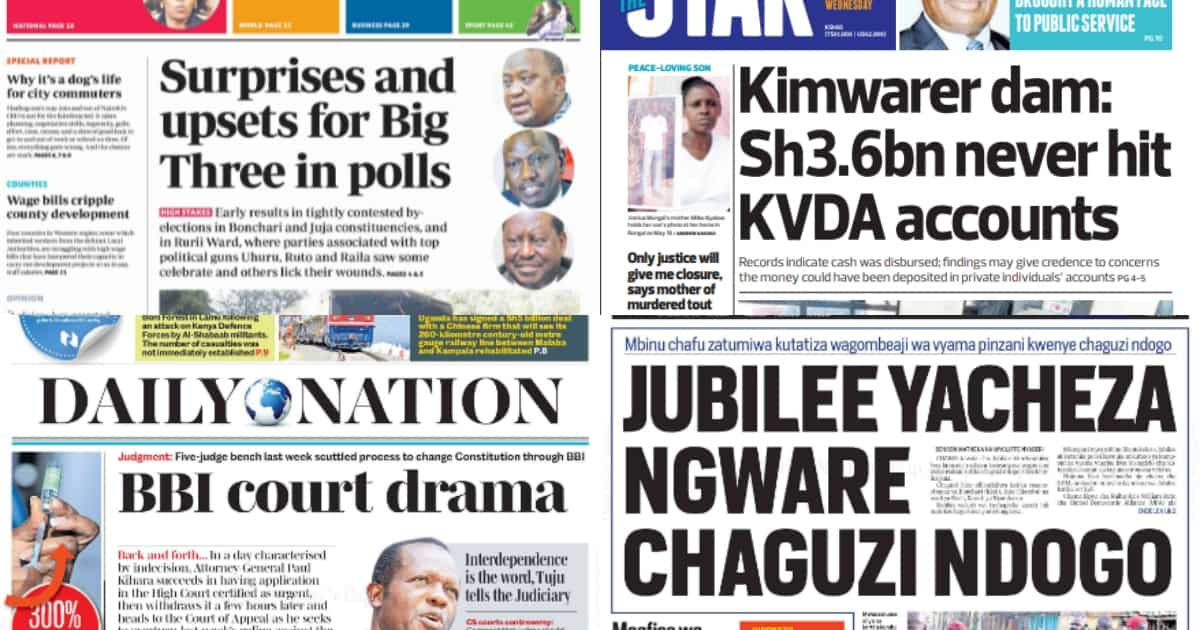 Magazeti Jumatano, Mei 19: Tangatanga wakanusha njama ya kumtimua Uhuru ofisini