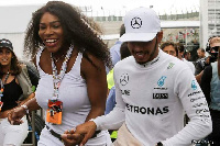 Nyota Lewis Hamilton na Serena Williams wakiwa kwenye picha ya pamoja