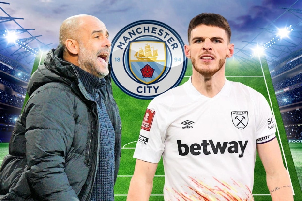 Pep Guardiola akutana na Declan Rice