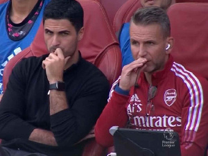 Mikel Arteta And Albert Stuivenberg