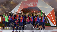 Barcelona wakishangilia Ubingwa