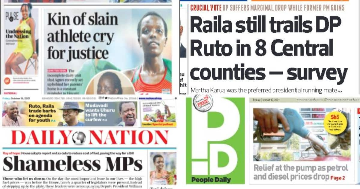 Magazeti Ijumaa: Umaarufu wa DP Ruto Mt Kenya sasa waanza kuyeyuka