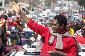 Mr Hichilema Was Greeted By His Supporters After Being Released From Prison