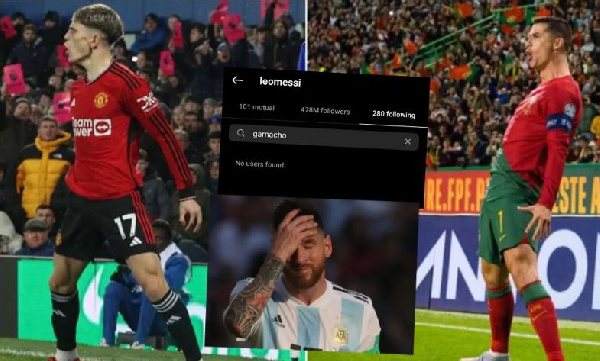 Messi amu-unfollow Garnacho kisa Ronaldo